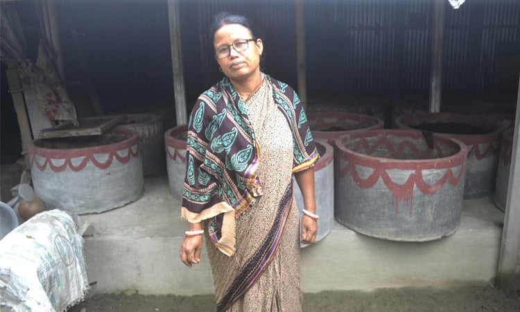কেঁচো সার উৎপাদনে ভাগ্যবদল কবিতা রানীর 