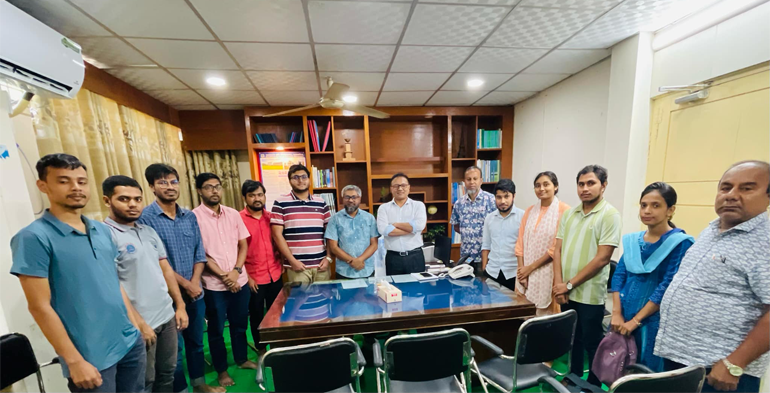 জনসংযোগ ও প্রকাশনা দফতর এবং বাকৃবি সাংবাদিক সমিতির সদস্যদের সৌজন্য সাক্ষাৎ