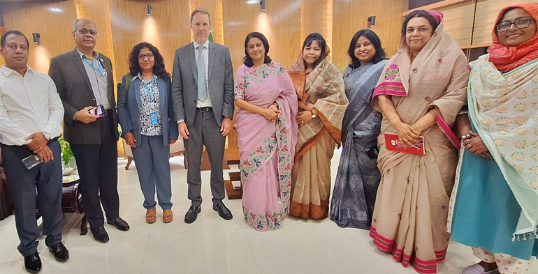  UNDP এবং ফরাসি প্রতিনিধি দলের বৈঠক 